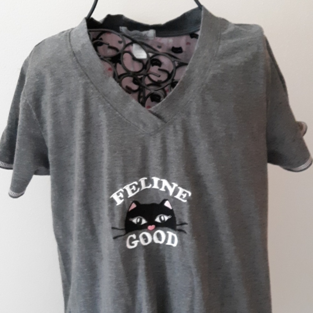 Rene Rofe sleepwear Pj top sleep shirt Size M.